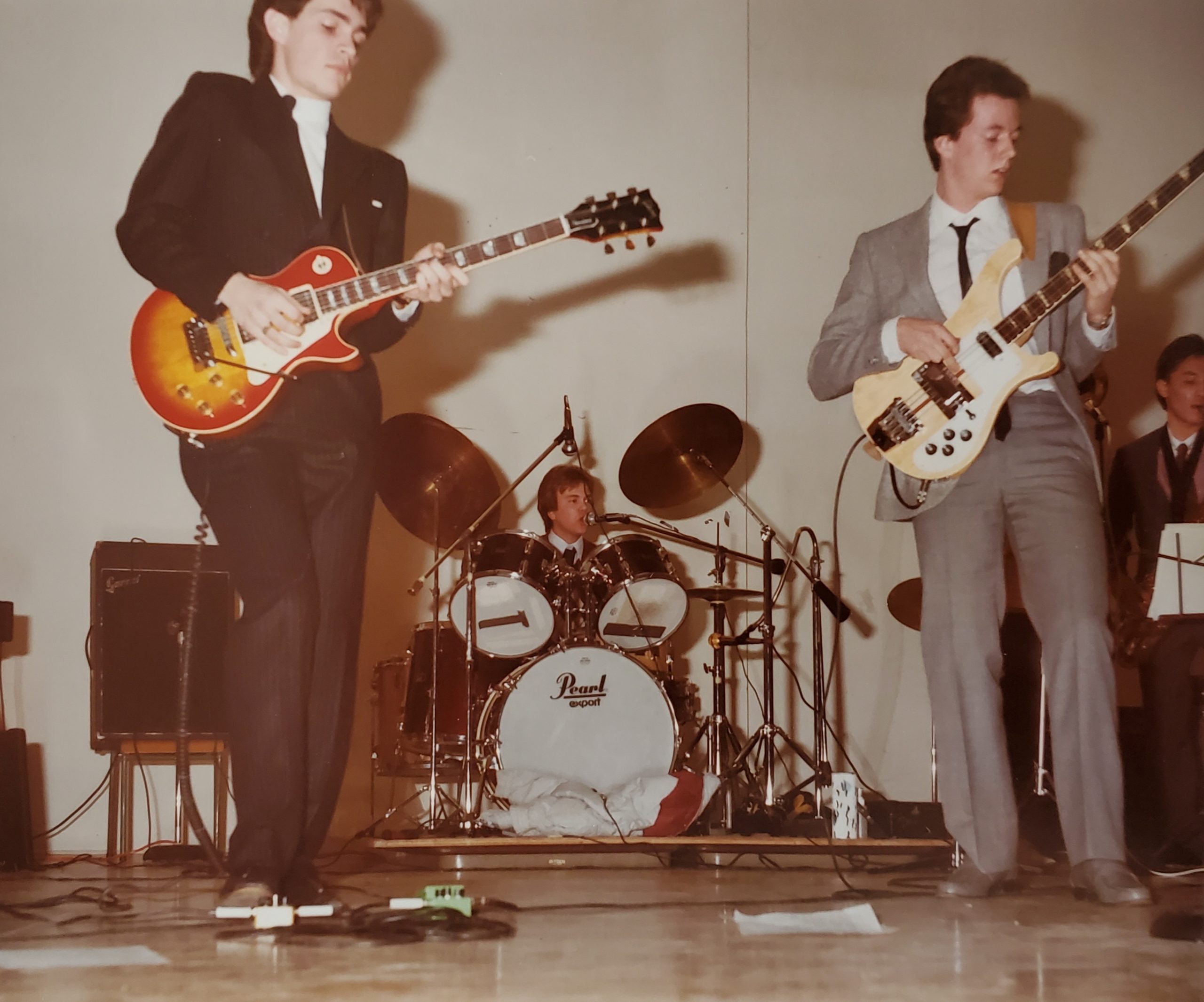 Bryan playing at Clarke Hall May 1984.